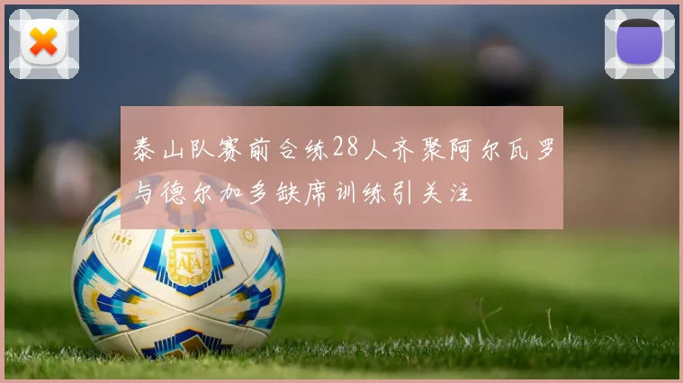 泰山队赛前合练28人齐聚阿尔瓦罗与德尔加多缺席训练引关注